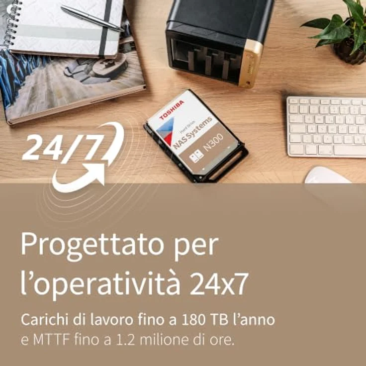 Dynabook Toshiba N300, interne Festplatte mit 18 TB, SATA-600, 7200 RPM, 3.5" für NAS Server – Bild 3