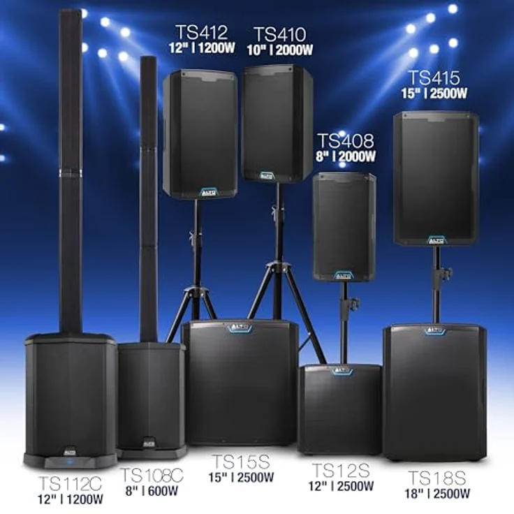 ALTO TS412, 2500 Watt 12-Zoll Aktiver PA-Lautsprecher mit 3-Kanal Mixer, Bluetooth-Streaming, DSP App, schwarz – Bild 4