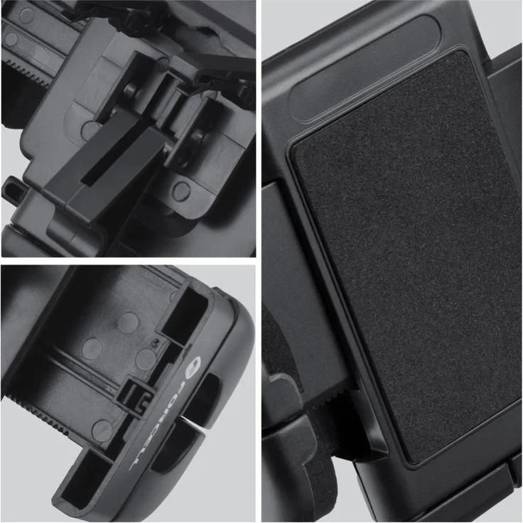 Forcell Stylus F-GRIP Regular, 27 cm Autohalterung für Windschutzscheibe/Armaturenbrett/Lüftungsschlitze, Schwarz, mit verstellbarem Winkel und magnetischem Halt