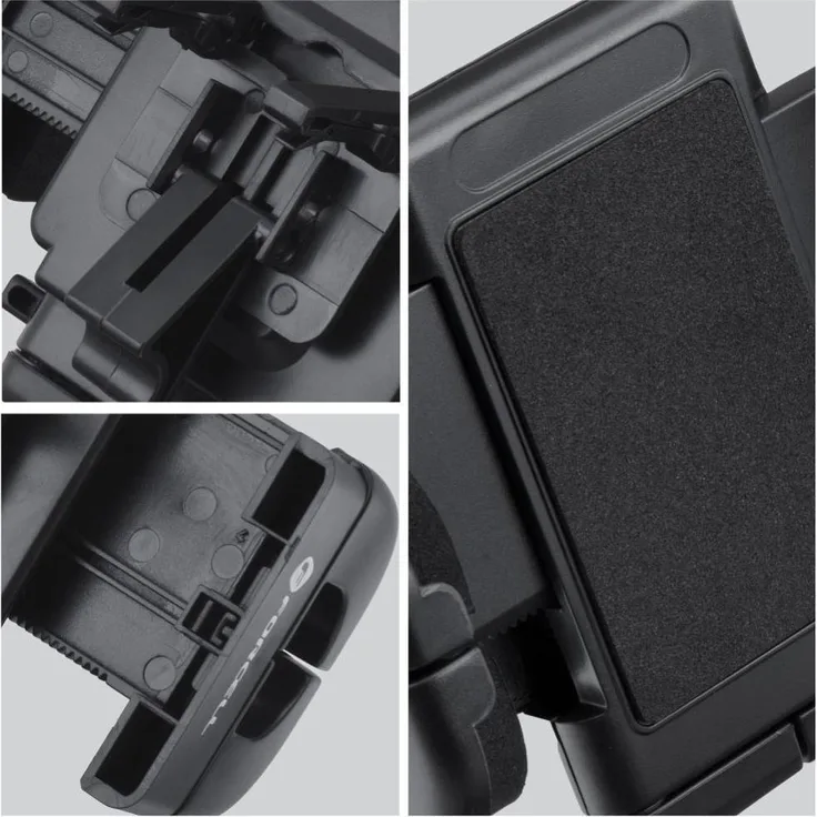 Forcell Stylus F-GRIP Regular, 27 cm Autohalterung für Windschutzscheibe/Armaturenbrett/Lüftungsschlitze, Schwarz, mit verstellbarem Winkel und magnetischem Halt