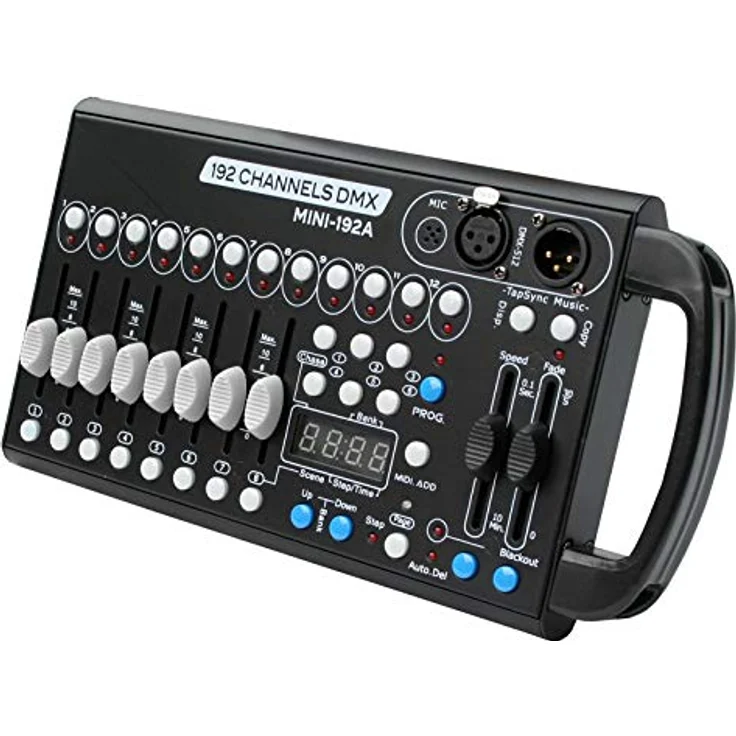 E-Lektron C-192A DMX Controller, 192-Kanal Lichtsteuerpult mit 23 Banken und 184 programmierbaren Szenen – Bild 3