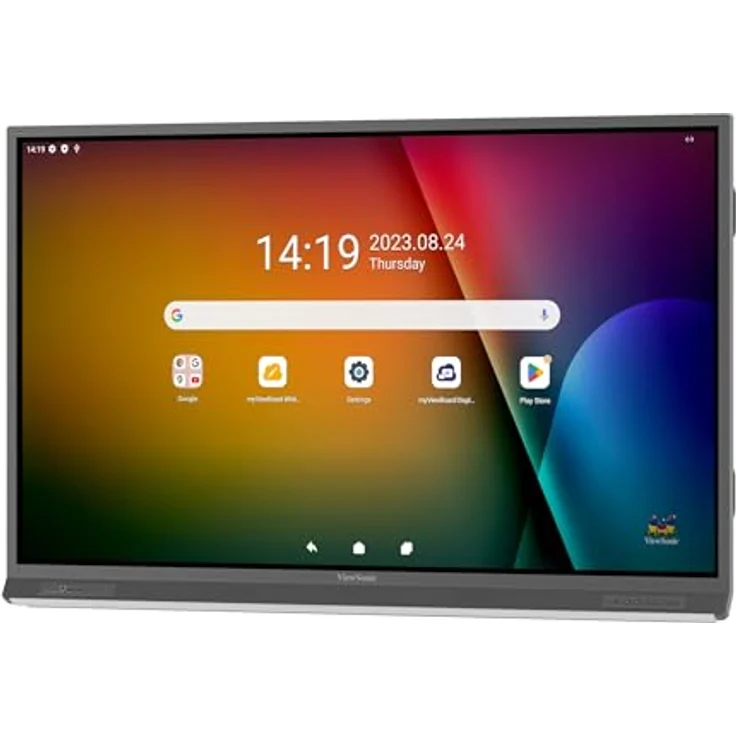 ViewSonic ViewBoard IFP8652-2F, 86 Zoll 4K Interaktives Display, Android 13, EDLA-zertifiziert, Multitasking, dreifache USB-C-Anschlüsse – Bild 2