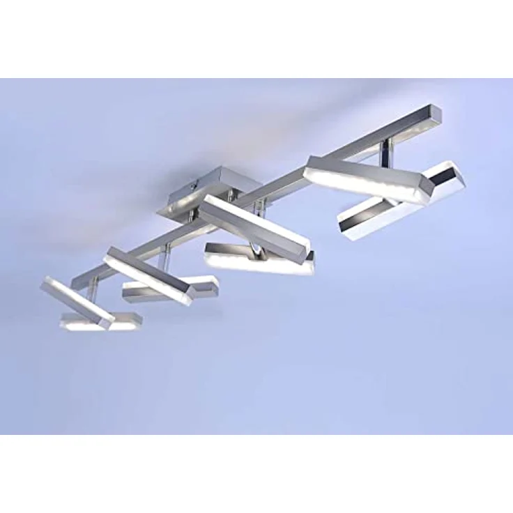 Paul Neuhaus LED 16 Watt Decken Strahler Arbeitszimmer Büro Leuchte Spots schwenkbar, Energiesparende Smarte Deckenbeleuchtung 11278-55 - Blau – Bild 3
