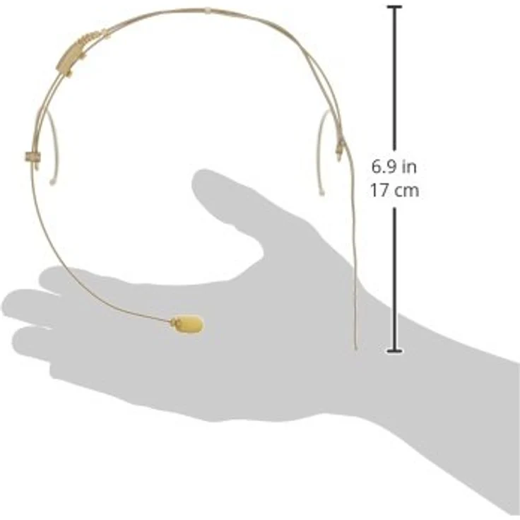 MONACOR HSE-150-SK Ultraleichtes Headset-Mikrofon, hautfarben – Bild 4
