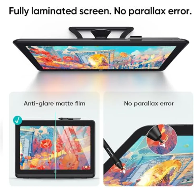 XP-PEN Artist 22 Plus Grafiktablett, 22-Zoll-Display, X3 Pro Smart Chip Stift, 16K Druckstufen – Bild 7