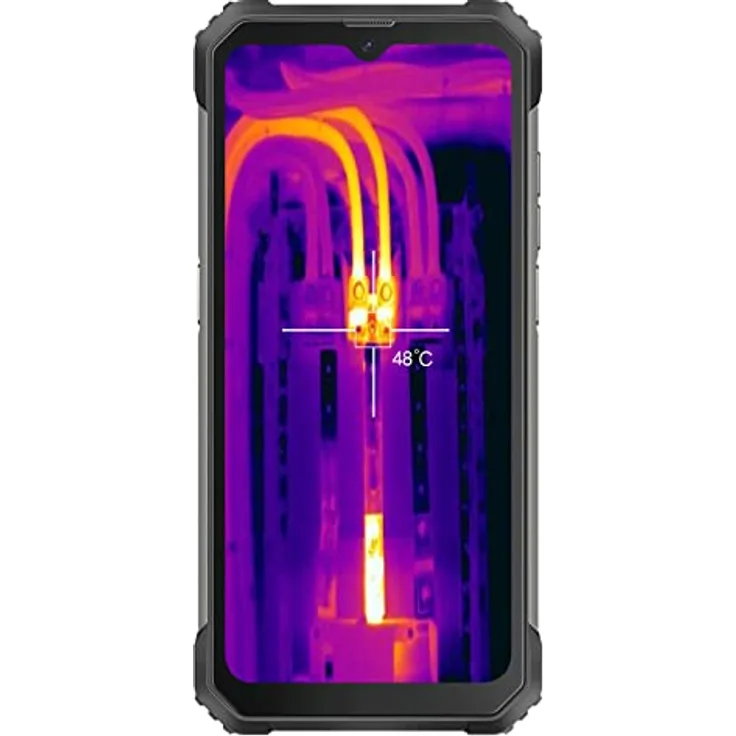 Blackview BL8800 Pro - 5G Smartphone - Wärmebild- & Nachtsichtkamera - Wasserdichtes & Stoßfestes Outdoor-Handy - 8GB + 128GB - 50MP Vierfach-Rückkamera - Leistungsstarke Batterie 8380mAh - Schwarz