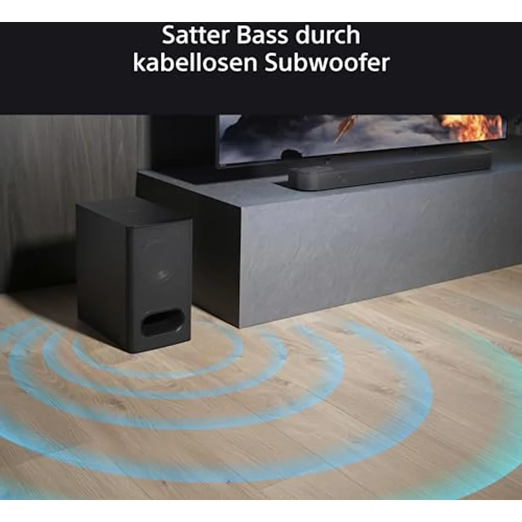 Sony BRAVIA Theatre Bar 6 mit Subwoofer Schwarz - 3.1.2-Kanal-Surround Sound, Dolby Atmos, DTS:X, AI Voice Zoom 3 – Bild 2