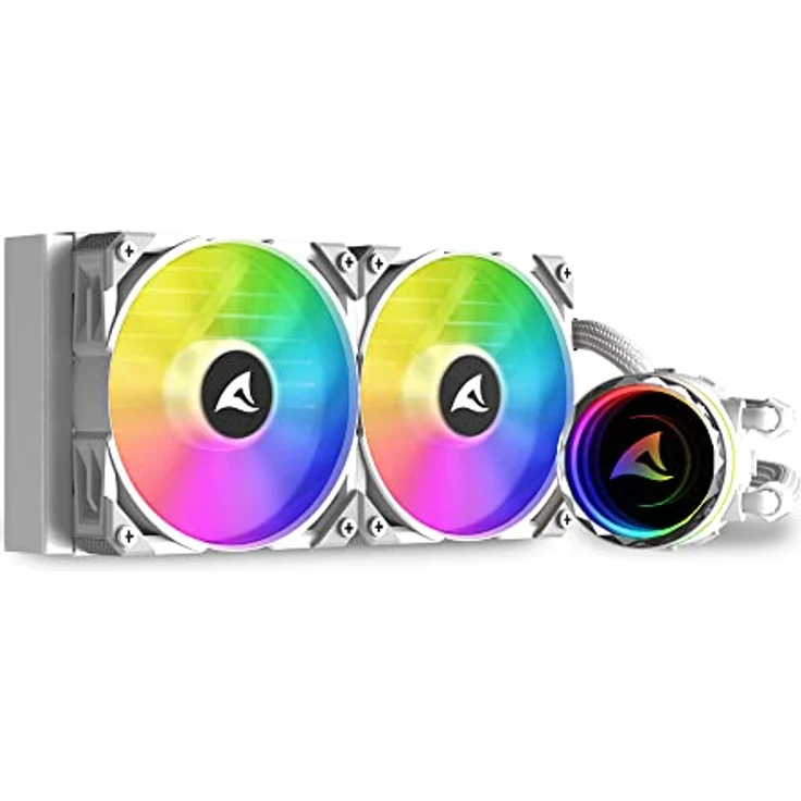 Sharkoon S80 RGB, AIO Wasserkühlung weiß, Typ 240 – Bild 1