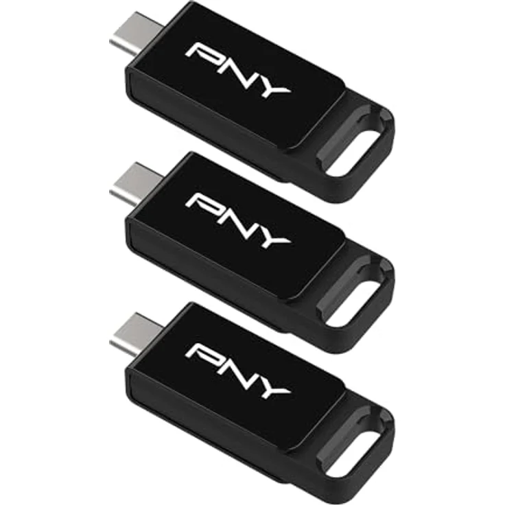PNY ELITE TYPE-C USB 3.2 128GB X3, USB Stick mit bis zu 120 MB/s, schwarz – Bild 5