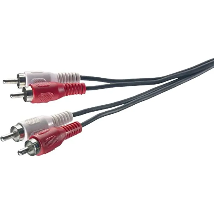 SpeaKa Professional SP-1300364 Cinch Audio Anschlusskabel [2X Cinch-Stecker - 2X Cinch-Stecker] 1.50 m Schwarz