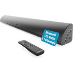 MAJORITY Snowdon Soundbar für TV Geräte | 120W 2.1 TV Lautsprecher mit integriertem Subwoofer | Bluetooth | 81CM Sound Bar (Schwarz)