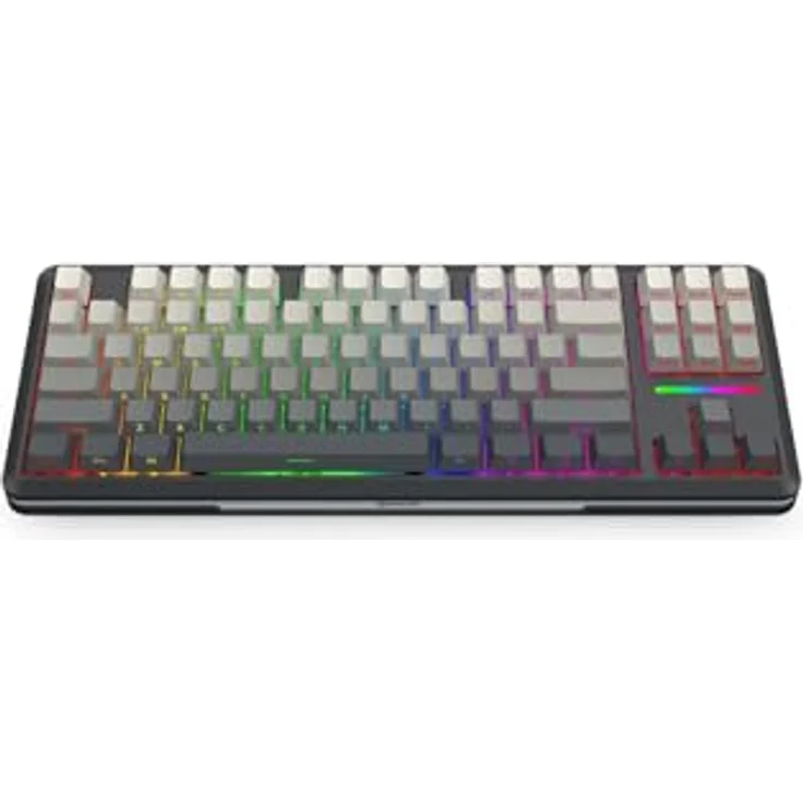 Redragon K734SP-RGB-PRO WILDSLASH PRO, Mechanische RGB-Tastatur, kabelgebunden & kabellos, Grau/Schwarz, Gasket-Mount, Dragon Growl Switches, 87-Tasten-Layout, programmierbare Effekte – Bild 2