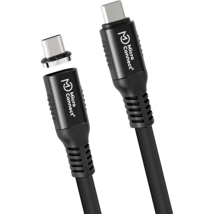 Microconnect MC-LS-USB4CC2.0, 2 m USB C Kabel, Schwarz, Männliche Steckverbindungen