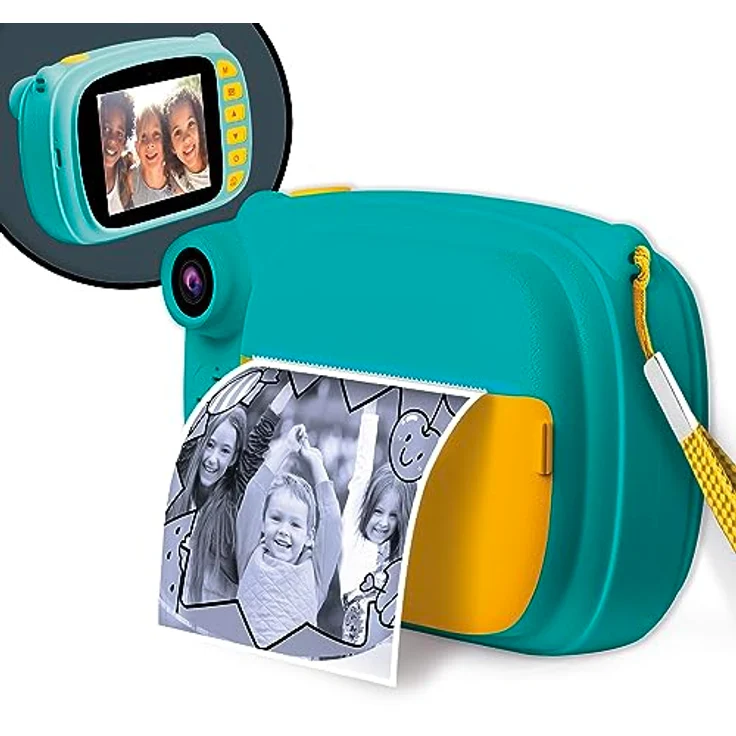 Lisciani - Print CAM Sofortbildkamera - 4 Zoll Vollfarbdisplay - Dual Kamera für Selfie - Video - 180 Fotos - Rahmen und Aufkleber - Ab 5 Jahren – Bild 1