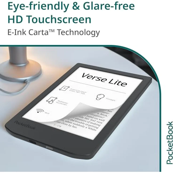 PocketBook eReader Verse Lite, E-Book-Reader mit kompaktem Design und hoher Lesekomfort – Bild 2