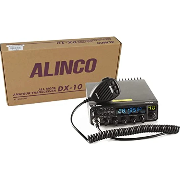 Alinco DX-10, AM/FM/SSB-Radiostation mit 40 programmierbaren Kanälen, Schwarz – Bild 3