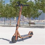 Viron E-Scooter XI-700-S mit Straßenzulassung, Aluminium, Elektroroller eKFV Zulassung, Faltbar, 500W Motor, 36V Li-Ion Akku, bis zu 30 km Reichweite, LED-Scheinwerfer, Smartphone-Halterung, 9.5" Zoll, Schwarz