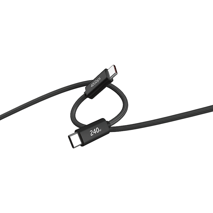 ISY IUC 6000 USB 4 Kabel, Schwarz, 1.8m, 40 Gbps Datenübertragung