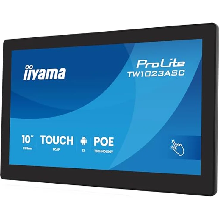 iiyama Prolite TW1023ASC-B3P, 10,1" Touchscreen-PC mit Android 13, 10-Punkt Multitouch, PoE, WLAN, HDMI-Out, 24/7 Nutzung, Anti-Fingerprint – Bild 3