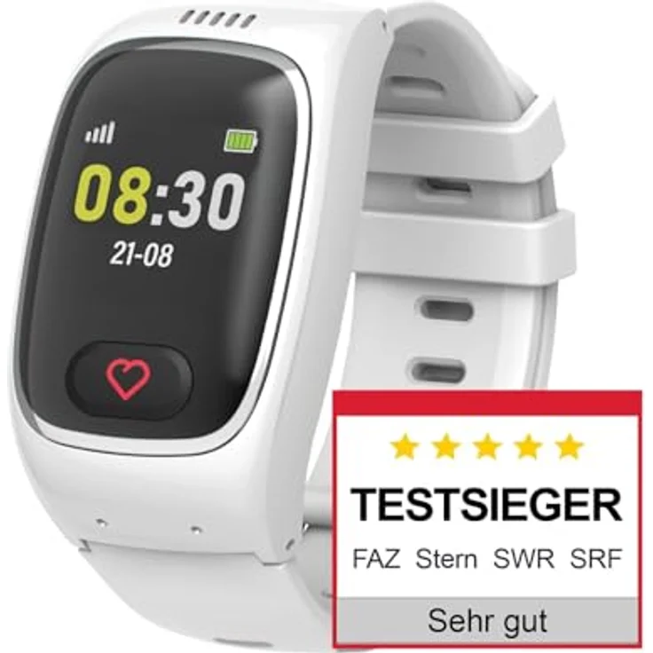 james B8 Senioren Smartwatch, GPS Notruf & Telefonfunktion mit Anhänger, Gesundheitsmonitoring und Sturzerkennung – Bild 2
