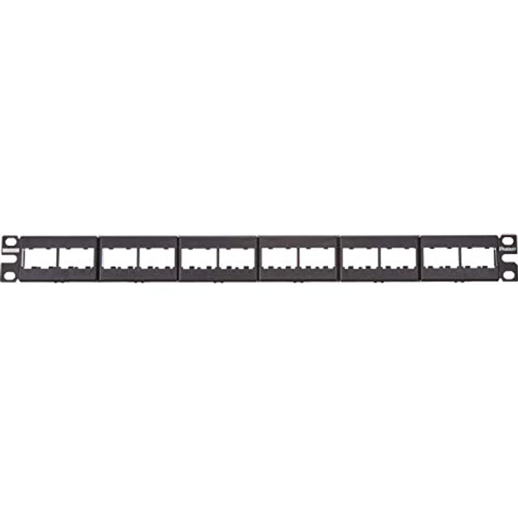 Panduit CPP24WBLY, Patchfeld für 24 Buchsen, Schwarz, Kategorie 5, 1 HE – Bild 2