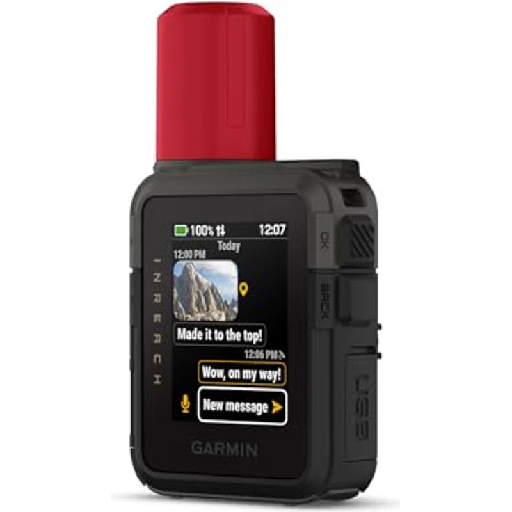 Garmin inReach Mini 3 Plus - SOS Satelliten-Kommunikationsgerät mit 1,9" Farb-Touchdisplay, 14 Tagen Akkulaufzeit, interaktivem 24/7 SOS-Notruf, Sprachnachrichten ohne Mobilfunkempfang (ABO erforderlich), integrierter Sirene – Bild 1