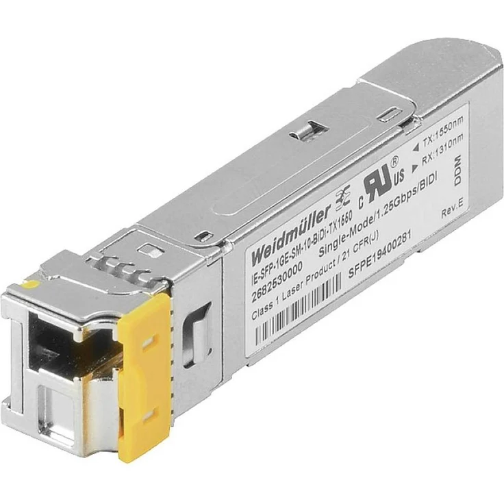 Weidmüller IE-SFP-1GE-SM-10-BID, BIDI Transceiver für 1 GBit/s mit TX1550 nm Wellenlänge