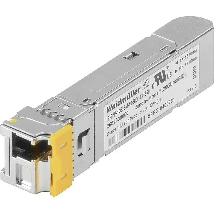 Weidmüller IE-SFP-1GE-SM-10-BID, BIDI Transceiver für 1 GBit/s mit TX1550 nm Wellenlänge