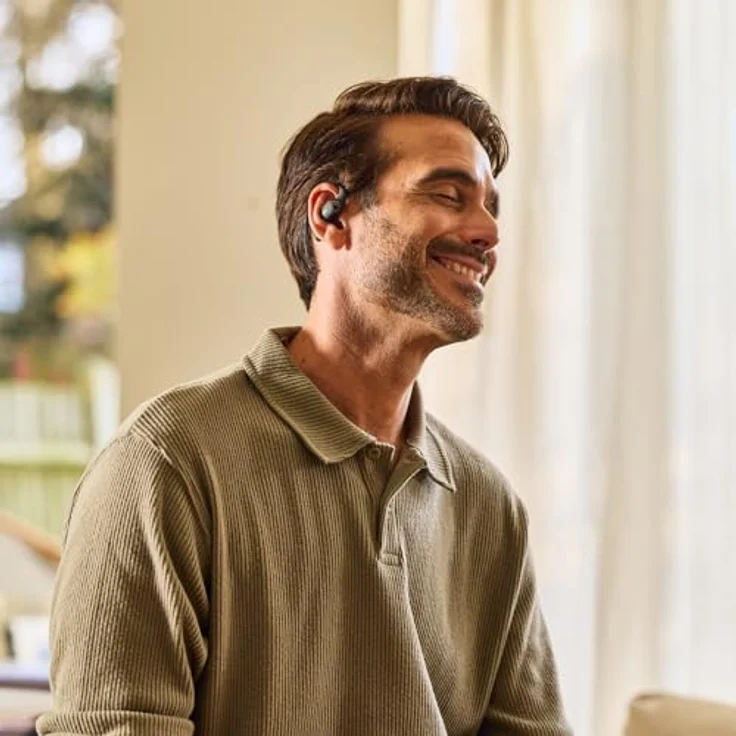 SHOKZ OpenFit 2+, True Wireless Open-Ear Headset mit Dolby Audio, kraftvollen Bässen und 48 Stunden Akkulaufzeit, Bluetooth Schwarz – Bild 5