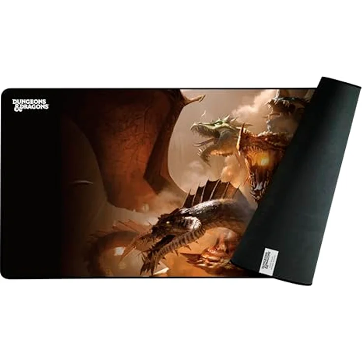 Konix Gaming-Mauspad XXL, Dungeons & Dragons The Rise of Tiamat, rutschfeste Unterlage 90 x 46 cm, langlebig und transportabel – Bild 1