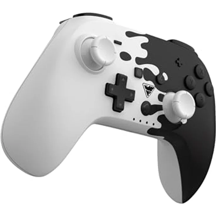 DRAGON SHOCK PopTop Compact Wireless Controller, OLED-Style, Schwarz/Weiß, für Nintendo Switch, Switch OLED, PC mit Turbo-Funktion und Vibrationsanpassung – Bild 6