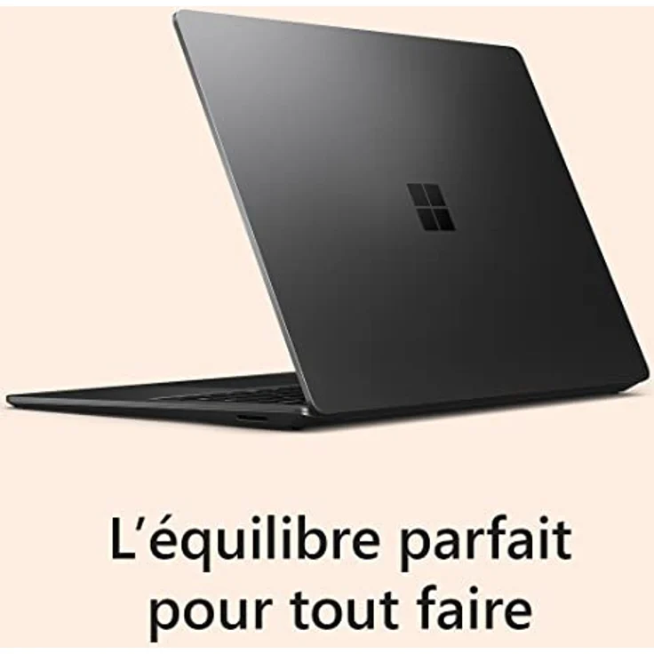 Microsoft Surface Laptop 5 - Ordinateur Portable (Windows 11, écran Tactile 15", Processeur Intel Core i7, 8 Go RAM, 512 Go SSD, Clavier Français AZERTY) - Noir, Finition métal – Bild 2