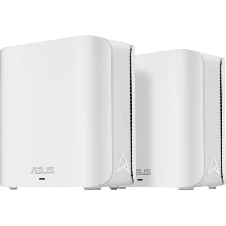 ASUS ZenWiFi BD4, 2er Set Router mit Dualband Wi-Fi 7 bis zu 3600 Mbps, 455 m² Abdeckung, AiMesh-Technologie, Weiss