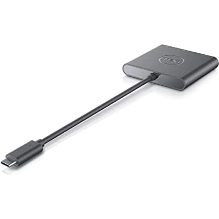 Dell Adapter USB-C to HDMI/DP with Power Pass-Through, 470-AEGY, USB-Hub mit SuperSpeed 10Gbps USB-A Anschlüssen, schwarz – Bild 3