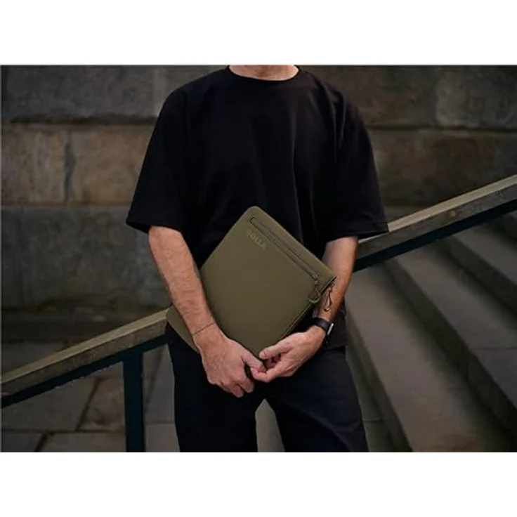 Golla Laptop Tasche/Wasserdichter Laptop Sleeve aus Neopren/Für MacBook, Asus und weitere Notebooks/Elegante Laptophülle/14 Zoll/Green – Bild 4