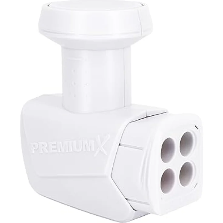 PremiumX SAT-Multischalter 5/8 Switch mit Quattro LNB in Weiß und 24 F-Steckern für bis zu 8 Teilnehmer, geeignet für HD und 4K – Bild 5