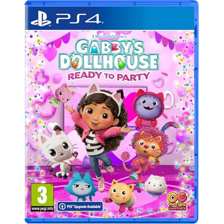 Outright Games Gabbys Dollhouse: Bereit für die Party - PS4-Spiel mit lokalen Koop-Modus, kreativen Aktivitäten und Minispielen, bunt