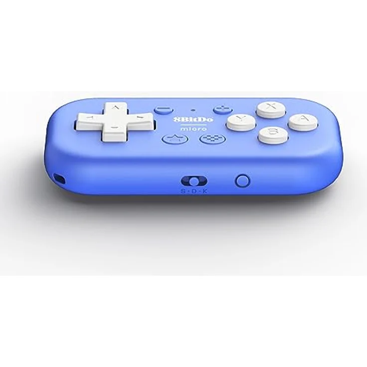 8Bitdo Micro Bluetooth Gamepad Pocket-sized Mini Controller for Switch, Android, and Raspberry Pi, Support Keyboard Mode (Blue) – Bild 3