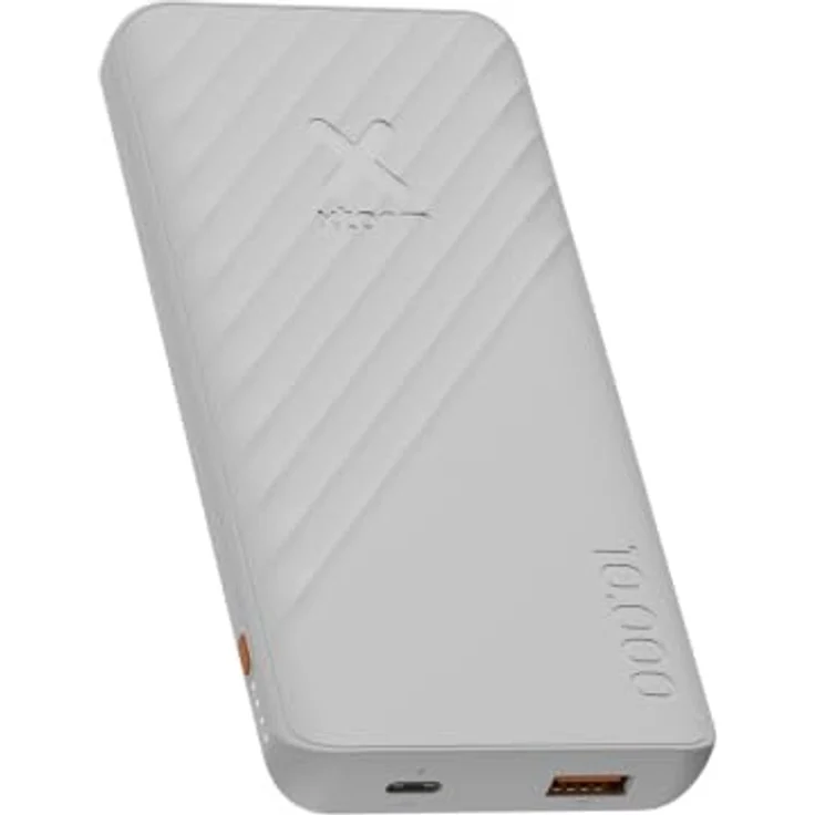 Xtorm Go2 Evolution Powerbank, 10.000mAh, 1x USB-A, 1x USB-C, Schnelllader für Samsung und iPhone, Ice White – Bild 1