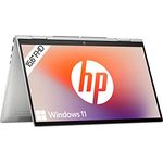 HP Envy x360 2-in-1 Laptop | 15,6" FHD OLED Touchdisplay | Intel Core i5-1335U | 16 GB DDR5 RAM | 512 GB SSD | Intel Iris Xe | Windows 11 Home | QWERTZ Tastatur | Natural Silver, Silber