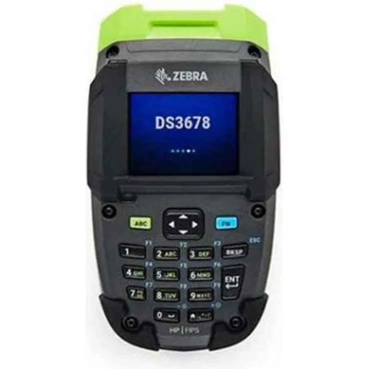 Zebra DS3678-KD, Robuster Bluetooth 2D-Barcodescanner, IP67, Schwarz-Grün, Sturzresistenz bis 2,40 m
