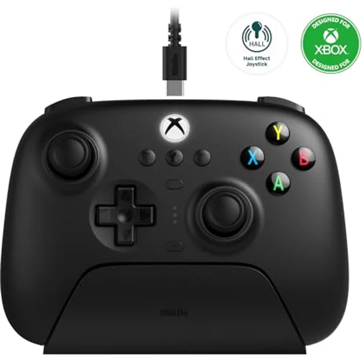 8bitdo Ultimate 3-mode, Gaming Controller für Xbox One S, Xbox Series X/S & Windows, Anpassbare Profilwechsel-Taste, Schwarz