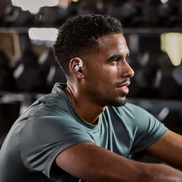 SHOKZ OpenFit 2+, Open-ear Headset mit Dual-Treibern, Dolby Audio, IP55-Zertifizierung, Bluetooth, Grau – Bild 6