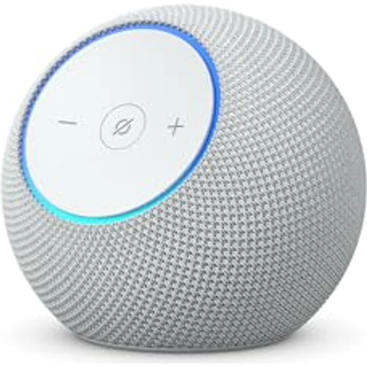 Amazon Echo Dot Max (neueste Generation), Alexa-Lautsprecher mit raumfüllendem Klang, integriertem Smart-Home-Hub und Omnisense-Technologie, Weiß – Bild 1