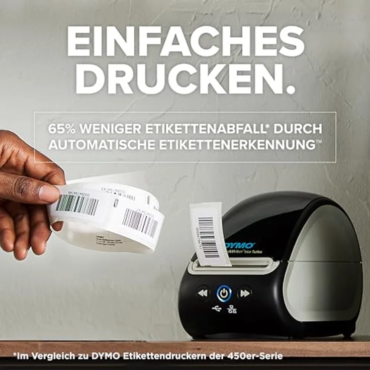 DYMO LabelWriter 550 Turbo Etikettendrucker (USB & Ethernet, Thermodirekt, 300 dpi) (2112723) – Bild 4