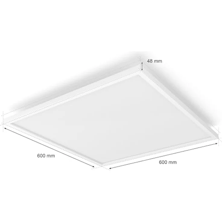Philips Hue Aurelle White Ambiance, Smarte LED-Panelleuchte 60 cm x 60 cm, Weiß, 50.000 Weißtöne – Bild 6