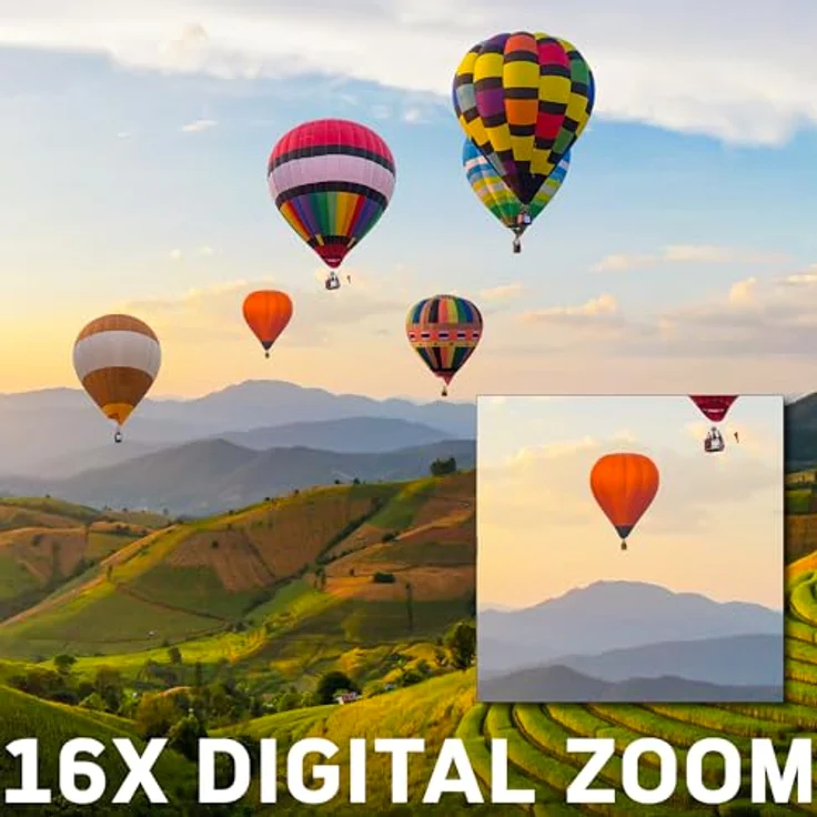 AgfaPhoto Vlogging-Set: Kamera VLG-4K mit Weitwinkelobjektiv, Powerbank-Stativ, Fernbedienung und Mikrofon (VLG4KDIG) – Bild 3