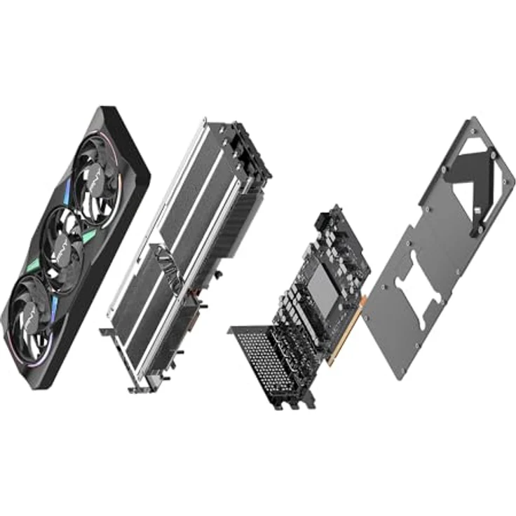PNY GeForce RTX 5070 Ti, 16 GB Gaming Grafikkarte mit Triple Fan und ARGB Beleuchtung – Bild 15