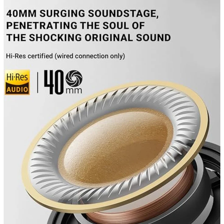 Edifier V80 Wireless Over Ear Kopfhörer mit -44dB ANC, Hi-Res Audio, 45 Std. Akku, Bluetooth 5.4, Multi-Point-Verbindung, AI-Klare Anrufe, Schnellladung - Blushell – Bild 3