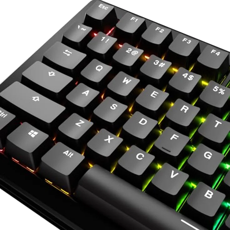 Glorious GPBT Basics Keycaps, ANSI Layout (US), PBT, Doubleshot - Classic Black – Bild 6
